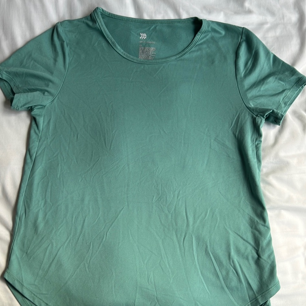 Plain teal shirt